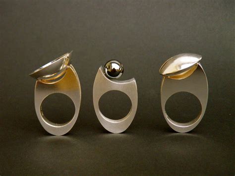 contemporary silver rings